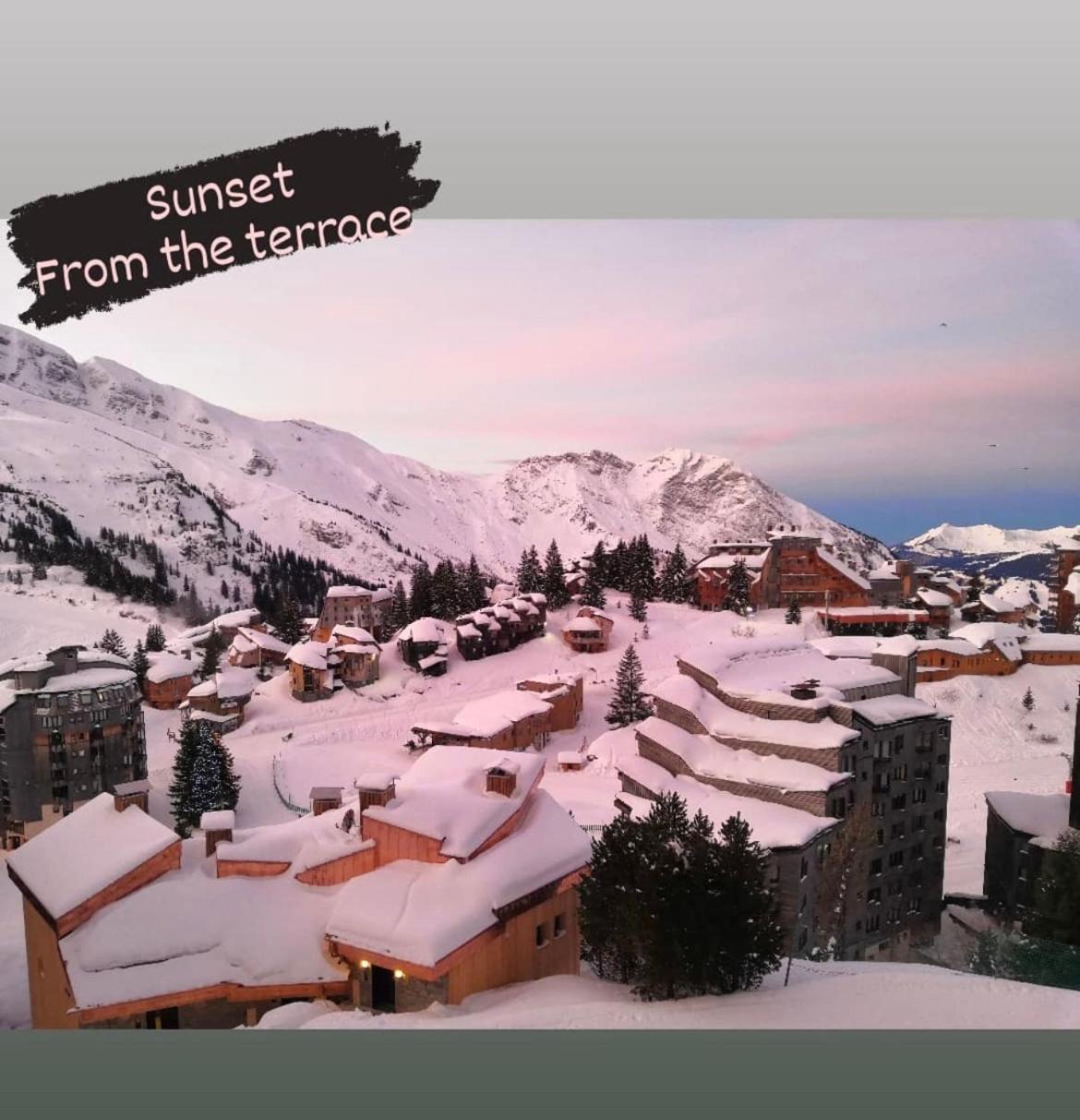 Charmant T2 Classe 3 Etoiles, Les Crozats, Magnifique Vue Montagne Avoriaz Bagian luar foto