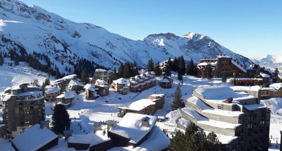 Charmant T2 Classe 3 Etoiles, Les Crozats, Magnifique Vue Montagne Avoriaz Bagian luar foto